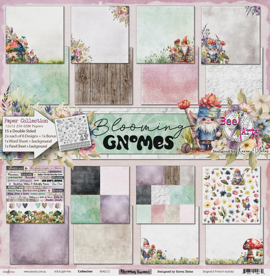Bee Arty - Blooming Gnomes - 12 x 12 Paper Collection