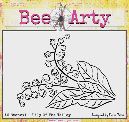 Bee Arty - Stencil - A6 Lily of the Valley