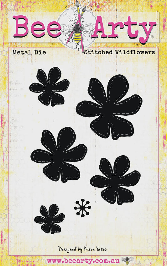 Bee Arty - Die - Stitched Wildflowers