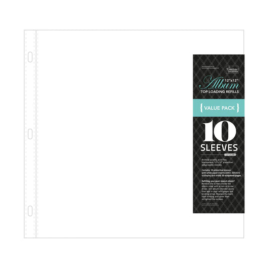 Couture Creations - Album Refills 12 x 12  White paper (10pk)