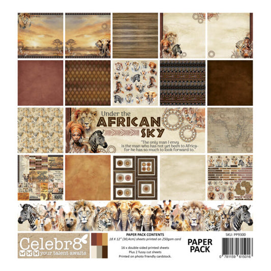 Celebr8 - Under the African Sky - Paper Pack