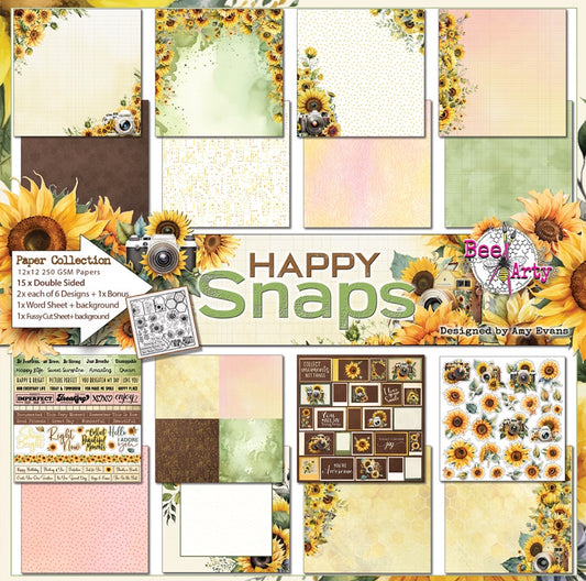 Bee Arty - Happy Snaps - Paper Collection Pack