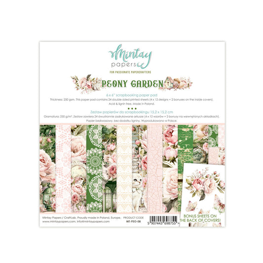 Mintay - Peony Garden - 6 x 6 Collection Pack