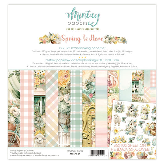 Mintay - Spring is Here- 12 x 12 Collection Pack