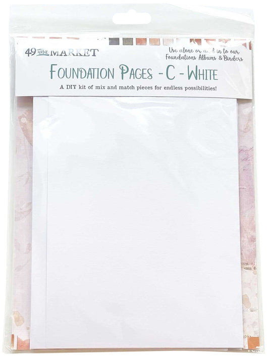 49 & Market - Memory Journal Foundation Pages 'C' - White