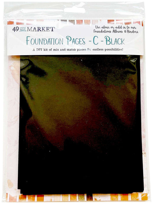 49 & Market - Memory Journal Foundation Pages 'C' - Black