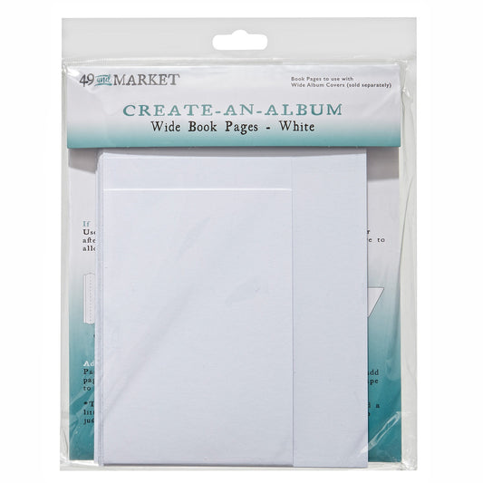 49 & Market - Create an Album - Wide Book Pages White