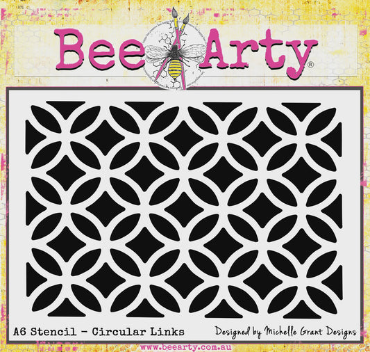Bee Arty - Stencil - Circular Links A6