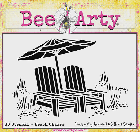 Bee Arty - Stencil - A6 Beach Chairs
