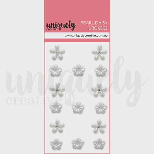 Uniquely Creative - Pearl Daisy Stickers - Pearl