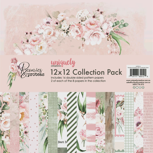 Uniquely Creative - Peonies & Proteas - 12 x 12 Collection Pack
