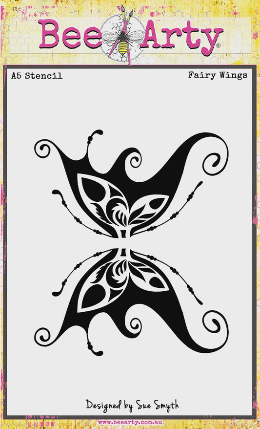 Bee Arty - Stencil - A5 Fairy Wings